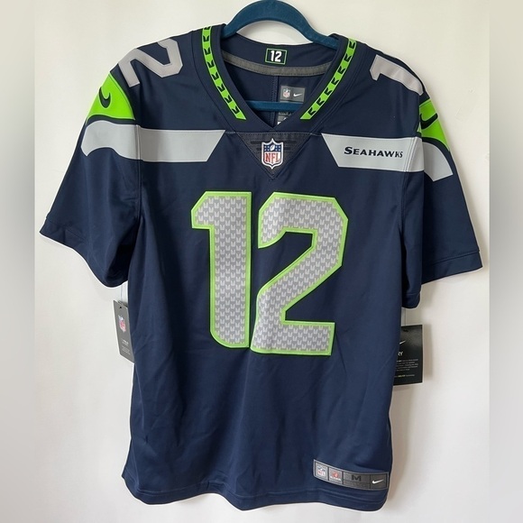 NFL/Nike, Men's 12th Fan College Seattle Seahawks Game Team Jersey. Size: M. NWT - Picture 2 of 16